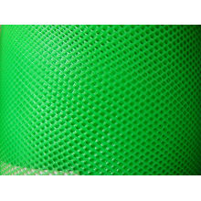 Malla de alambre plana plástica verde en el agujero de los 1.5cm a los 3.0cm